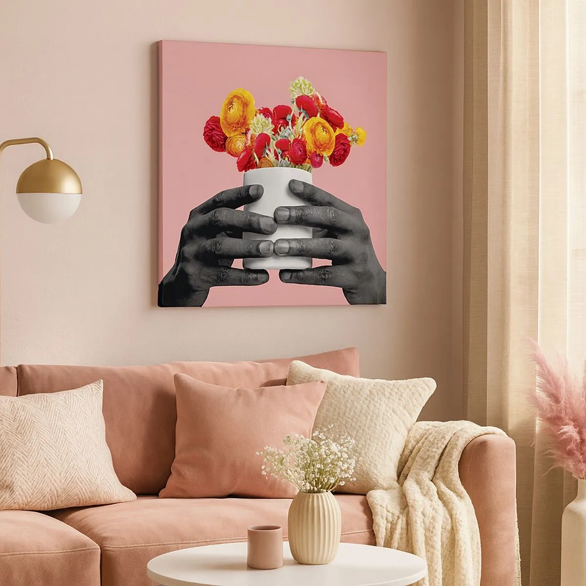 Quadro em tela - A apoteose da vida - 30x30 cm