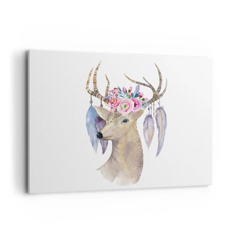 Quadro em tela - Guia da alma - delicado, inocente - 100x70 cm