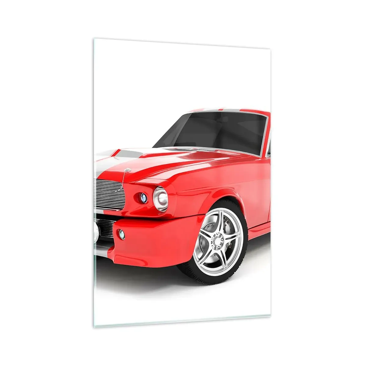 Quadro em vidro - Mustang rápido como o vento - 80x120 cm