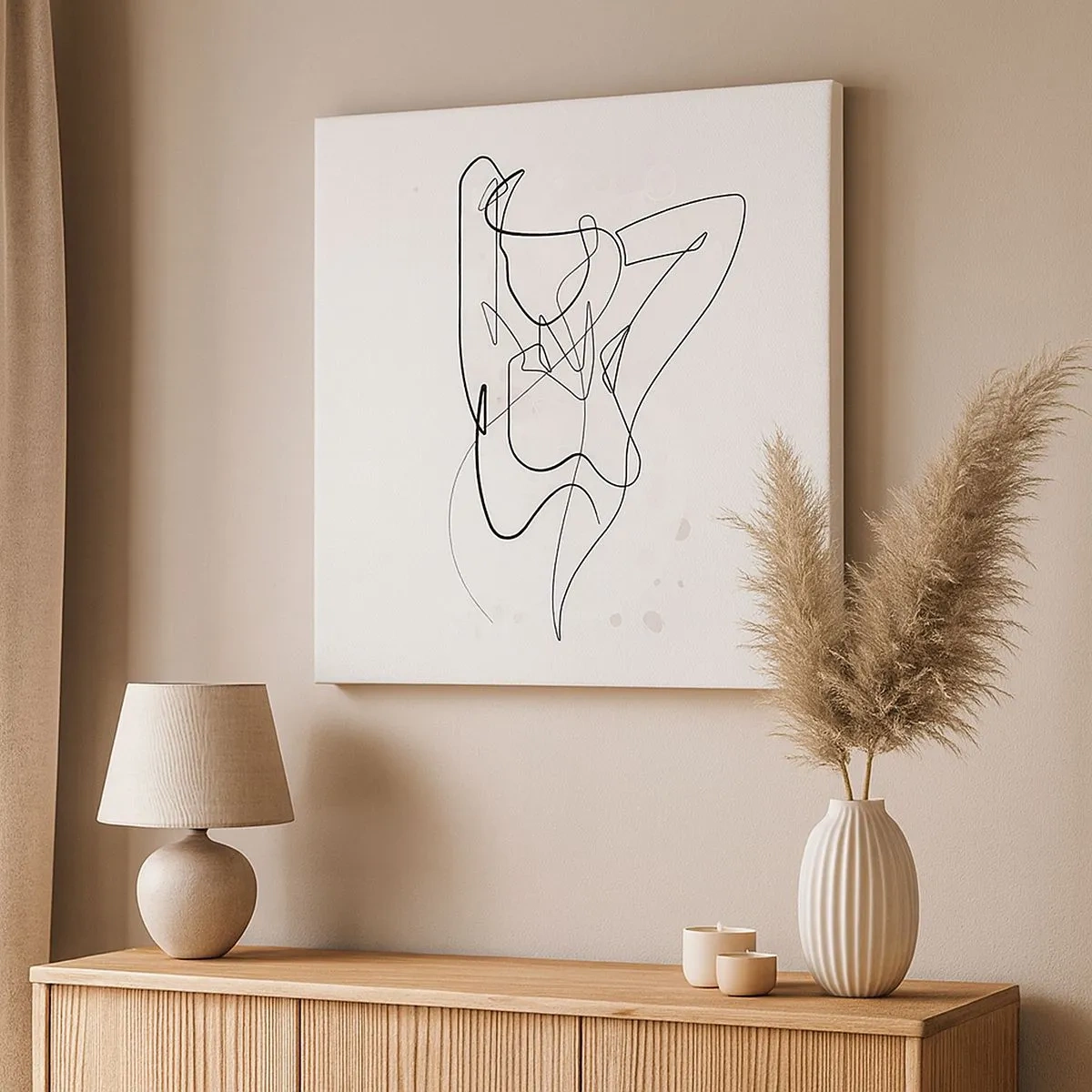 Quadro em tela - A arte da sedução - 30x30 cm