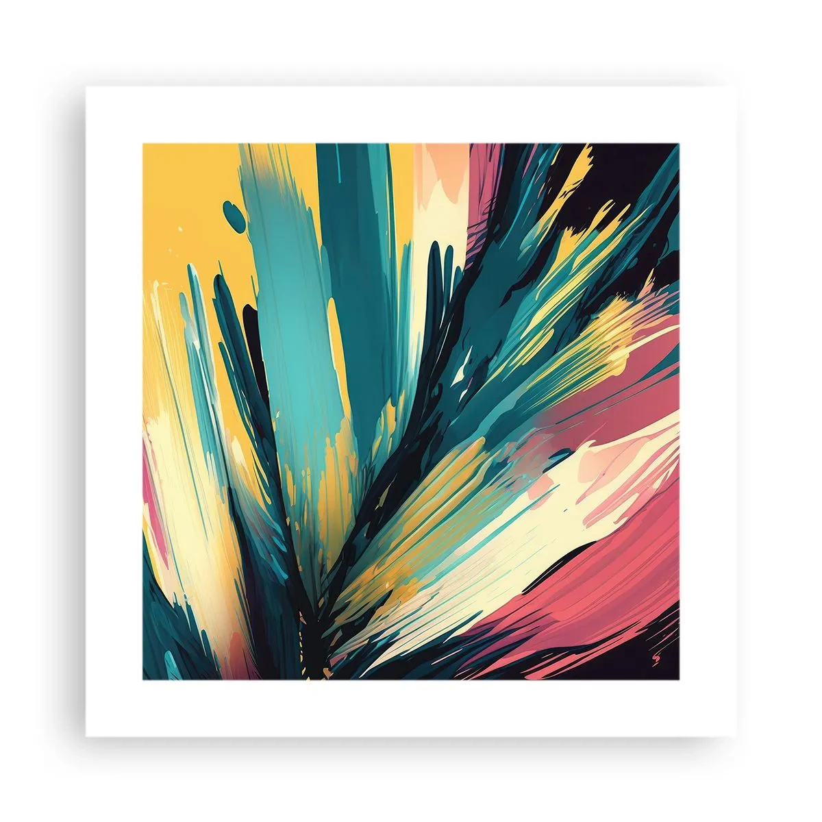 Pôster - Composição – uma explosão de alegria - 40x40 cm