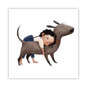 Pôster - Melhores amigos - 60x60 cm