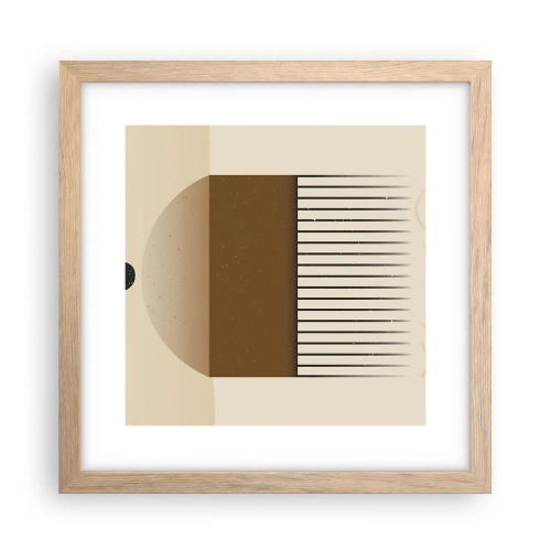 Pôster com moldura de carvalho claro - Diferentes estados - 30x30 cm