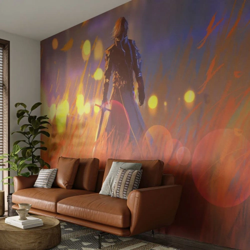 Papel de Parede Standard Eco - Cavaleiro errante - Abstração, Fantasia, Guerreiro - 150x105 cm