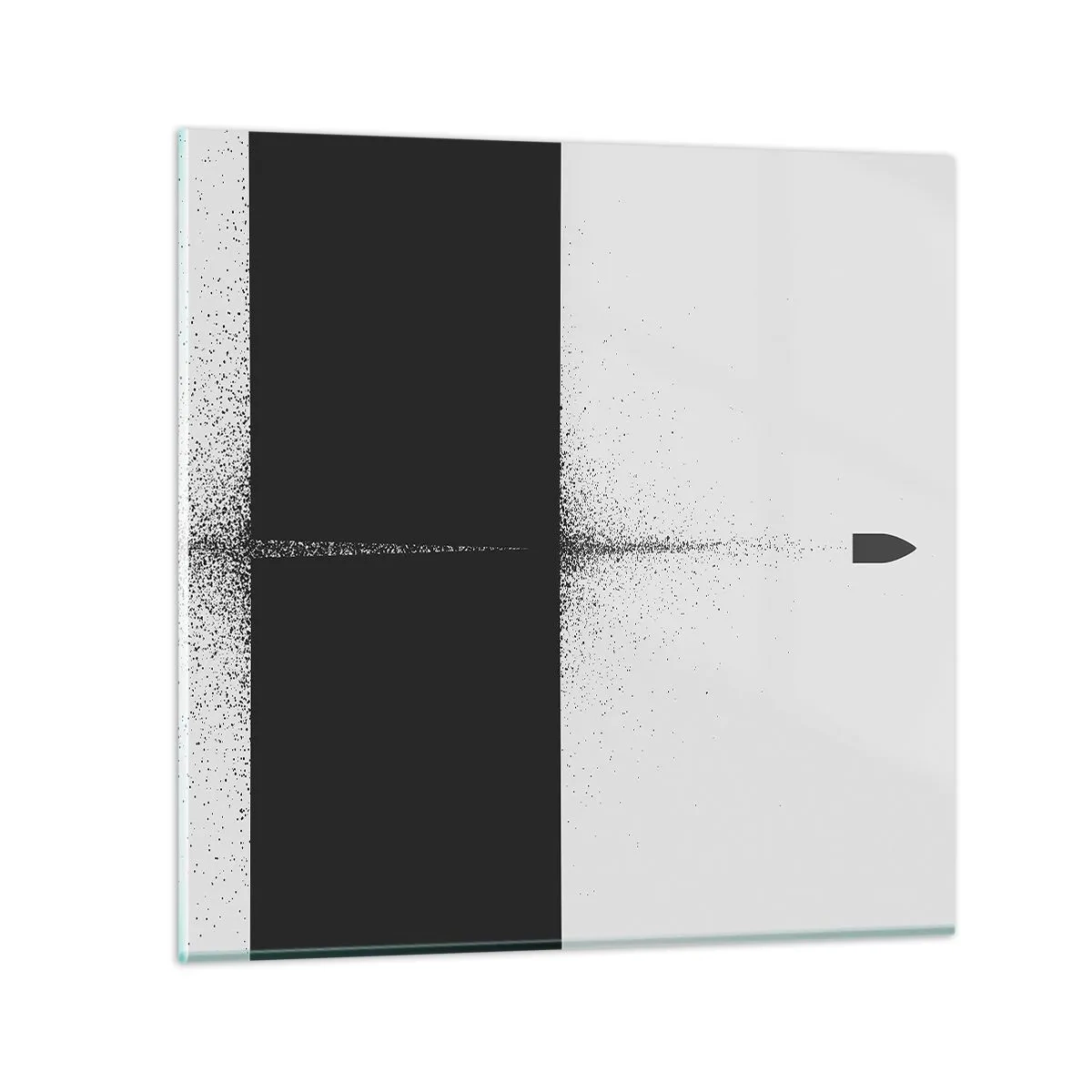 Quadro em vidro - Direto para o destino - 60x60 cm