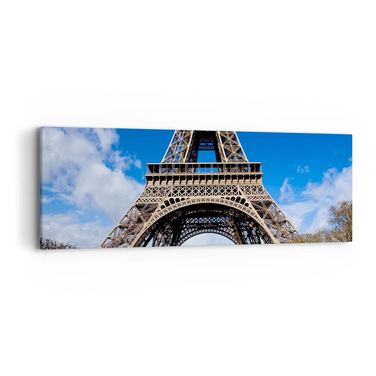 Quadro em tela - Toda Paris aos seus pés - 90x30 cm