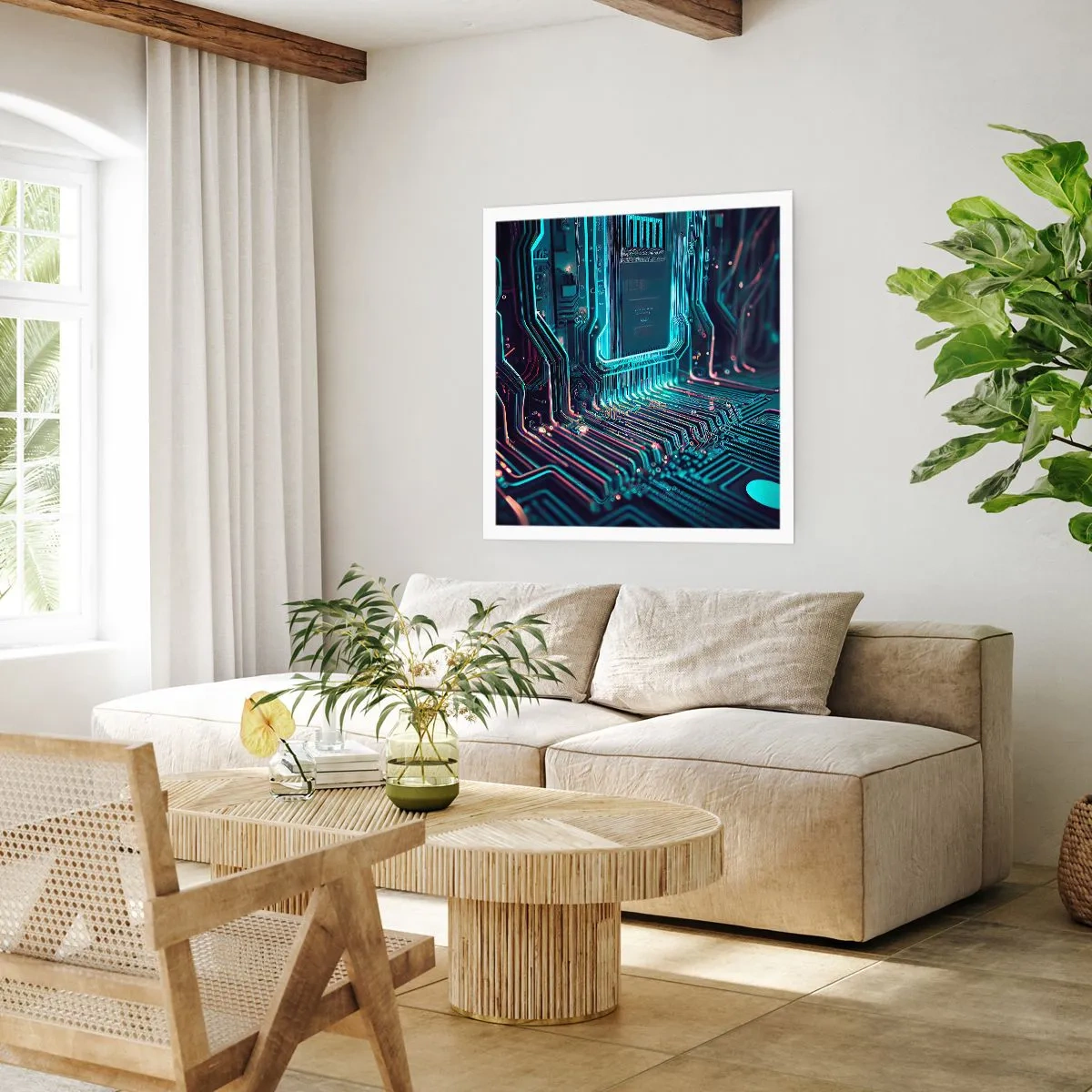 Pôster - Só estou a pensar... - 40x40 cm