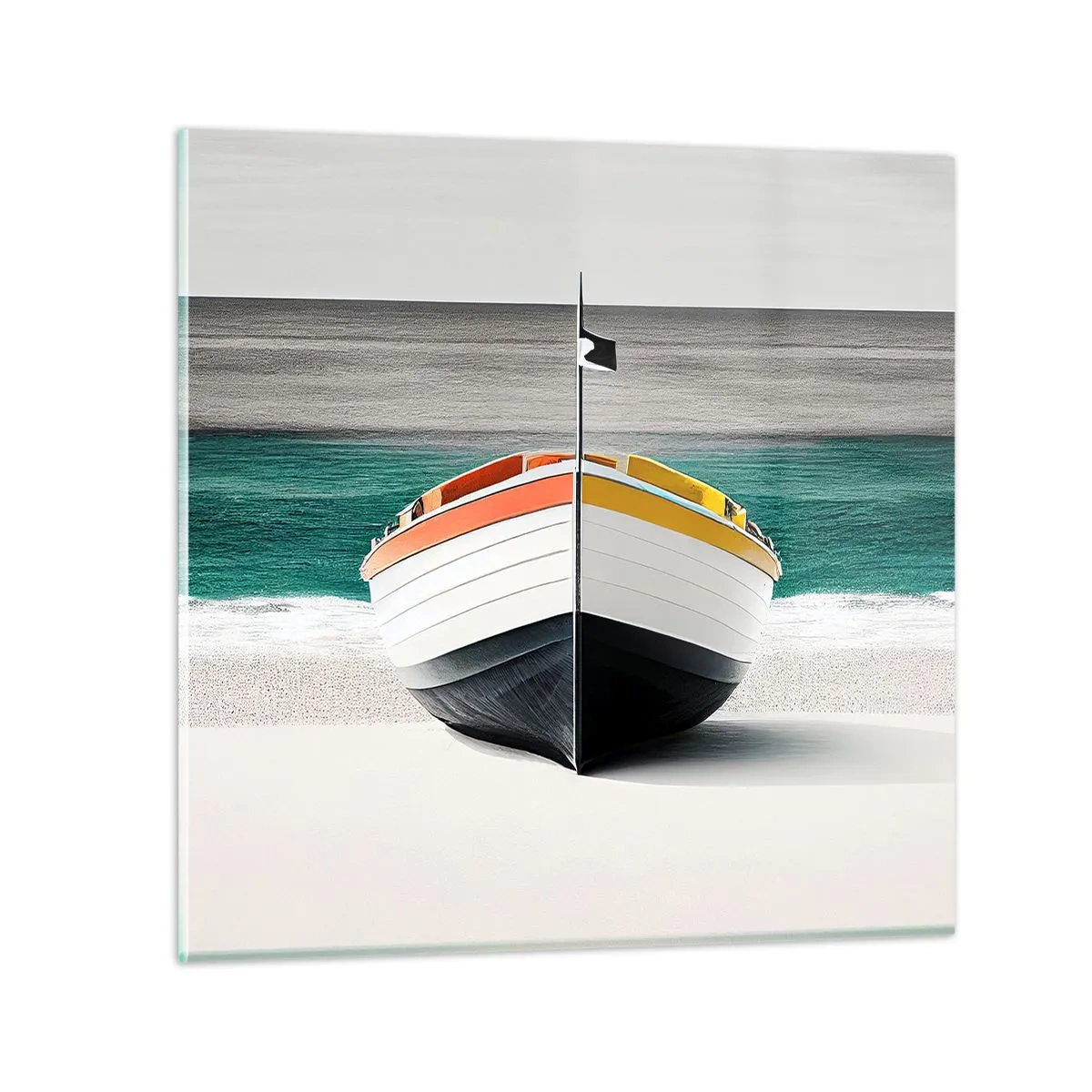 Quadro em vidro - No seu lugar - 70x70 cm