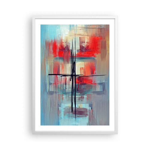 Pôster em moldura branca - Uma paisagem numa dimensão desconhecida - 50x70 cm