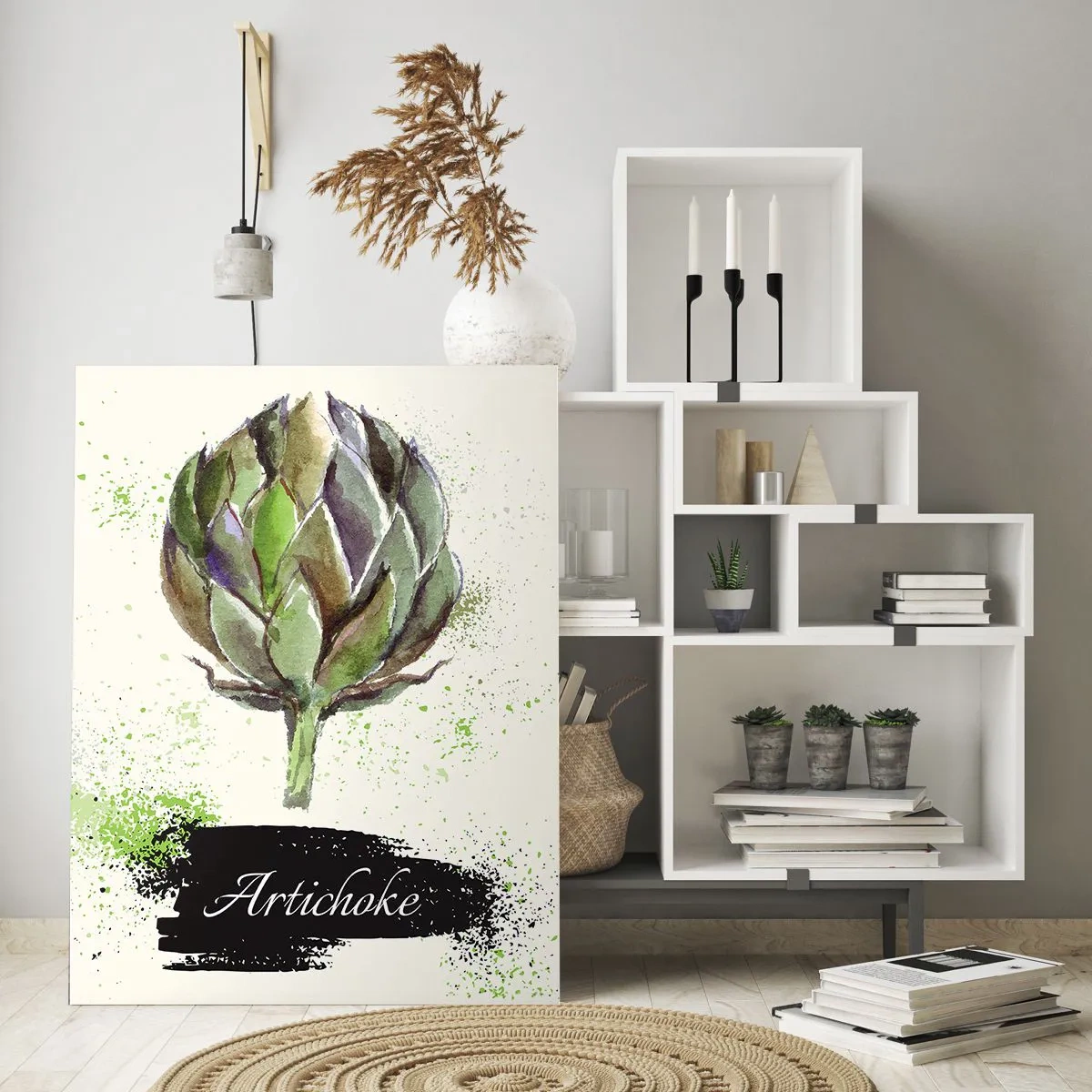 Quadro em vidro - Viva os vegetais! - 70x100 cm