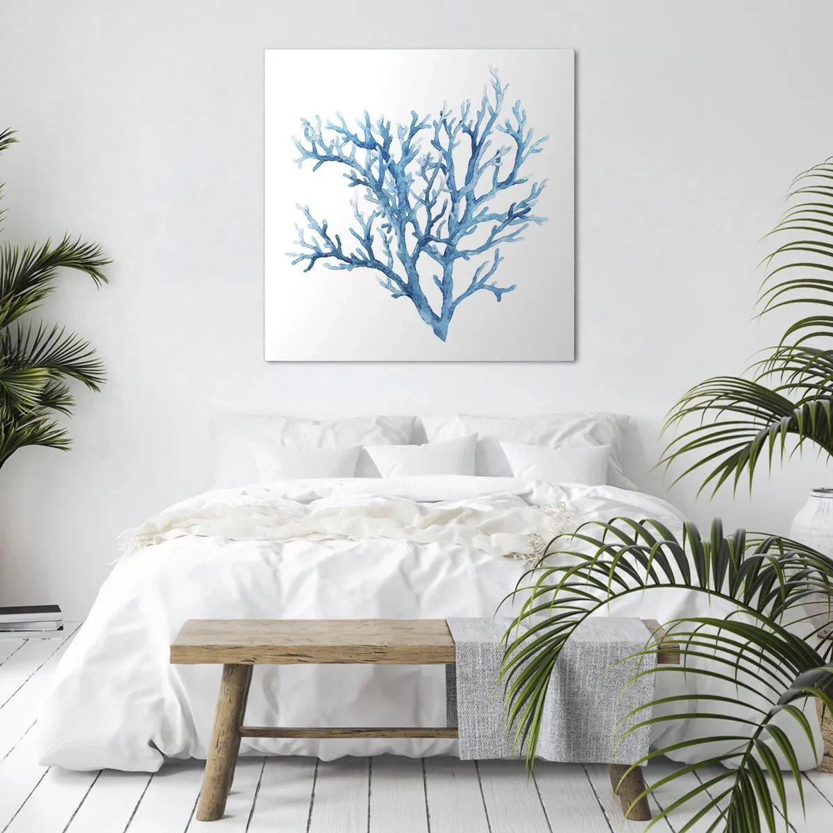 Quadro em tela - Filigrana náutica - 40x40 cm