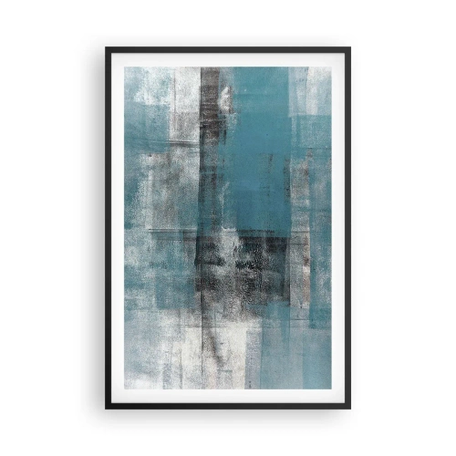 Pôster com moldura preta - Água e ar - 61x91 cm