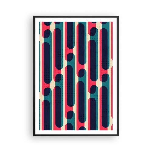 Pôster com moldura preta - Avançado e profundo - 70x100 cm