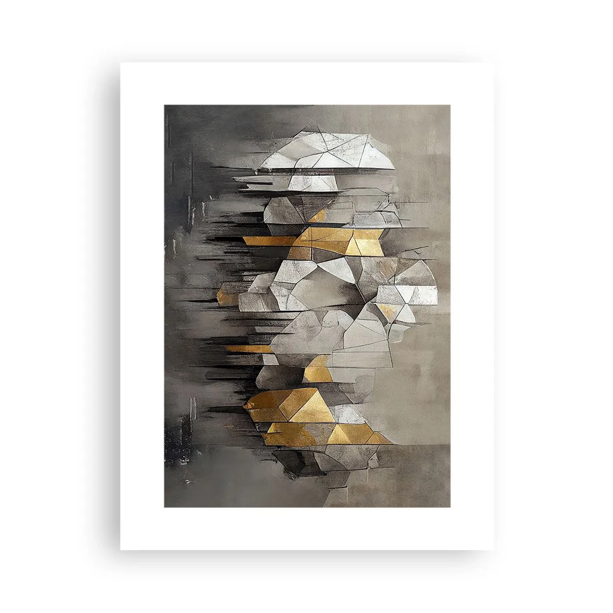 Pôster - Composição de gelo e luz - 30x40 cm