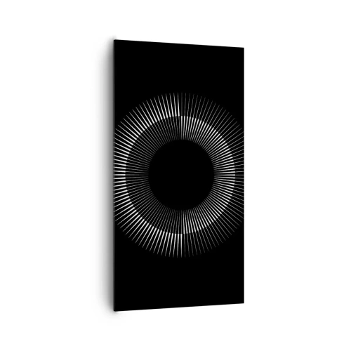 Quadro em tela - Sol preto - 65x120 cm