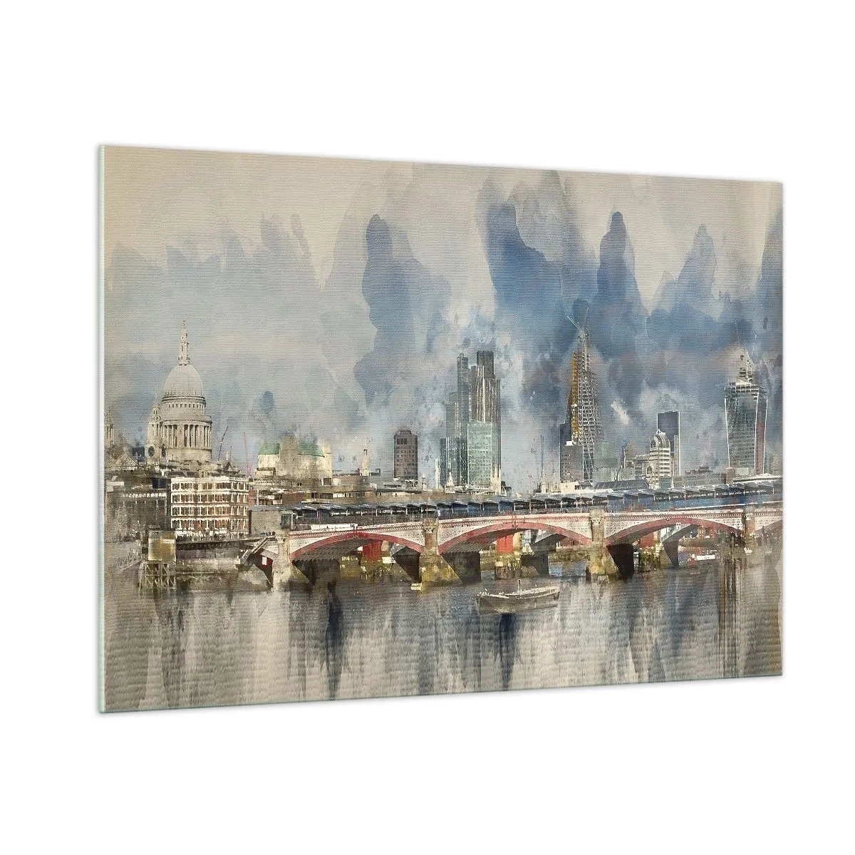 Quadro em vidro - Londres em toda a sua glória - 100x70 cm