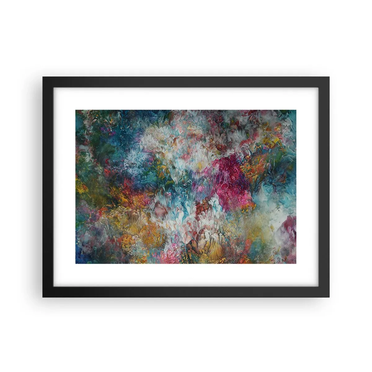 Pôster com moldura preta - Em plena floração - 40x30 cm