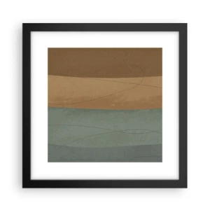Pôster com moldura preta - Composição horizontal - 30x30 cm