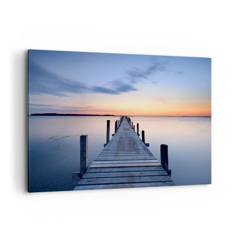 Quadro em tela - A calma de um crepúsculo sereno - 120x80 cm