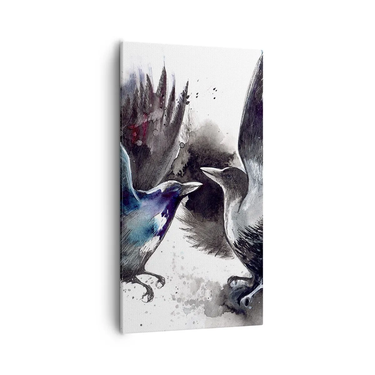 Quadro em tela - De corvo a corvo... - 55x100 cm