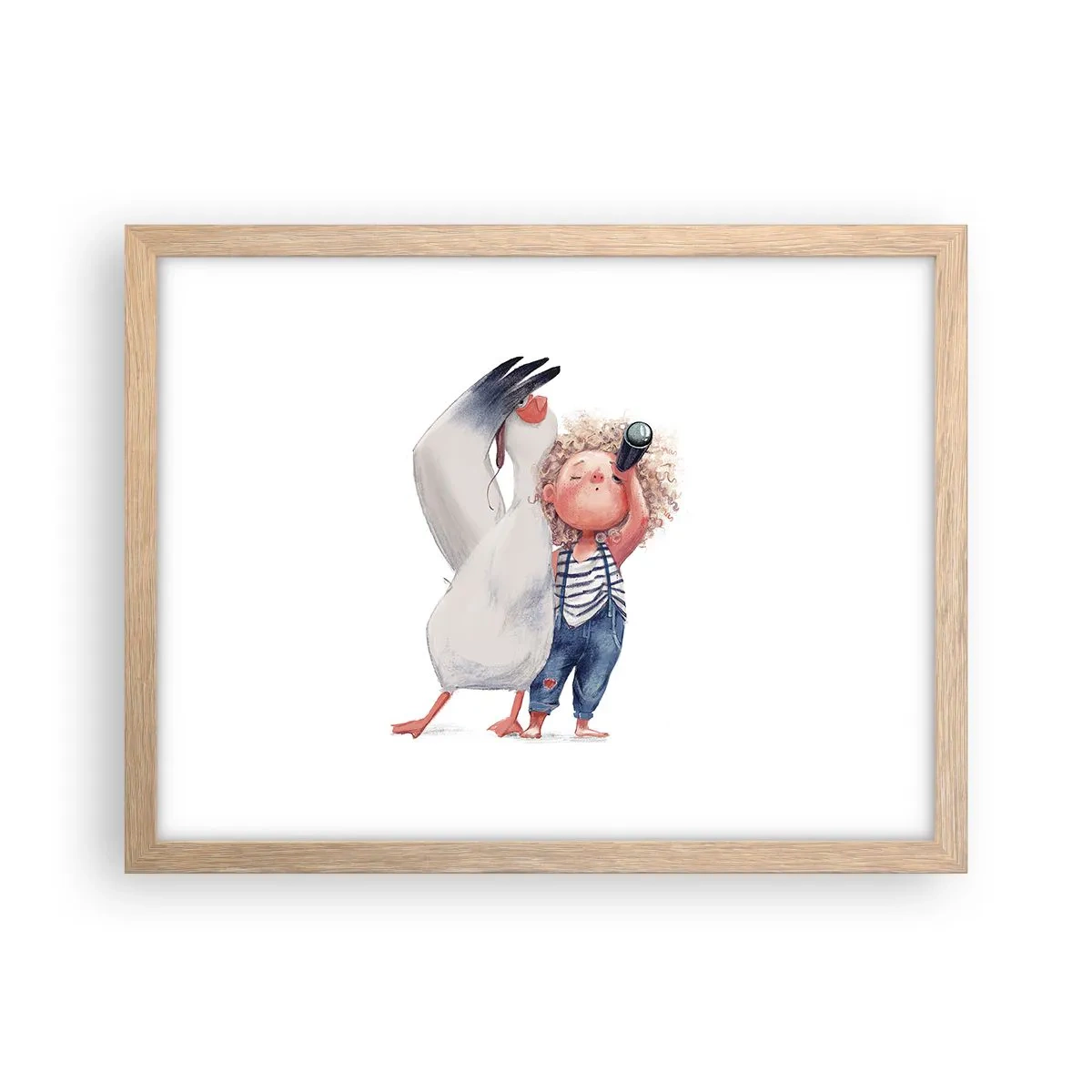 Pôster com moldura de carvalho claro - O itinerário da grande viagem - 40x30 cm