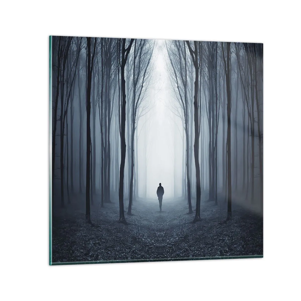 Quadro em vidro - Tudo simples e claro - 30x30 cm