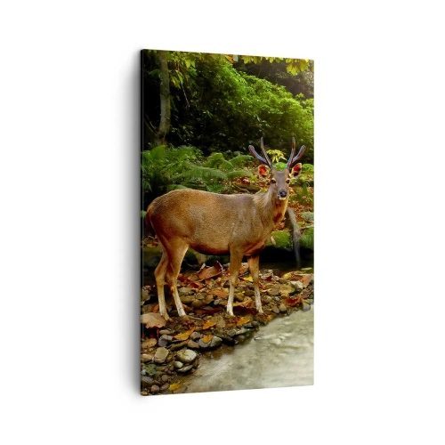 Quadro em tela - Bem-vindo ao meu mundo - 45x80 cm