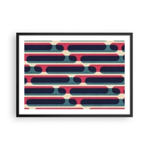 Pôster com moldura preta - Avançado e profundo - 70x50 cm