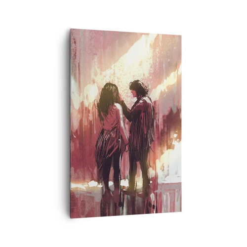 Quadro em tela - O eterno espetáculo do amor - 80x120 cm