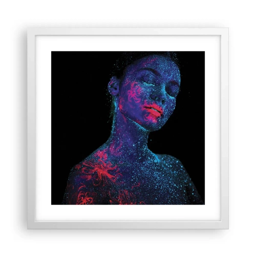 Pôster em moldura branca - Na poeira estelar - 40x40 cm