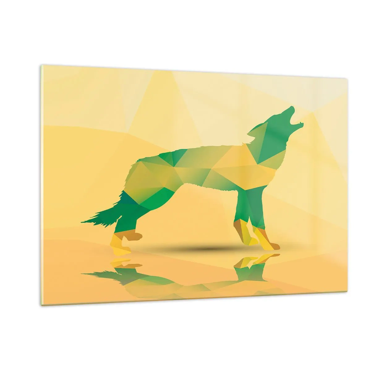 Quadro em vidro - Lobo solitário - 120x80 cm