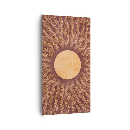 Quadro em tela - Ícone do sol - 65x120 cm