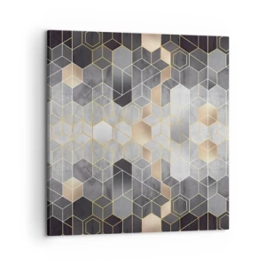 Quadro em tela - Composição do diamante - 60x60 cm