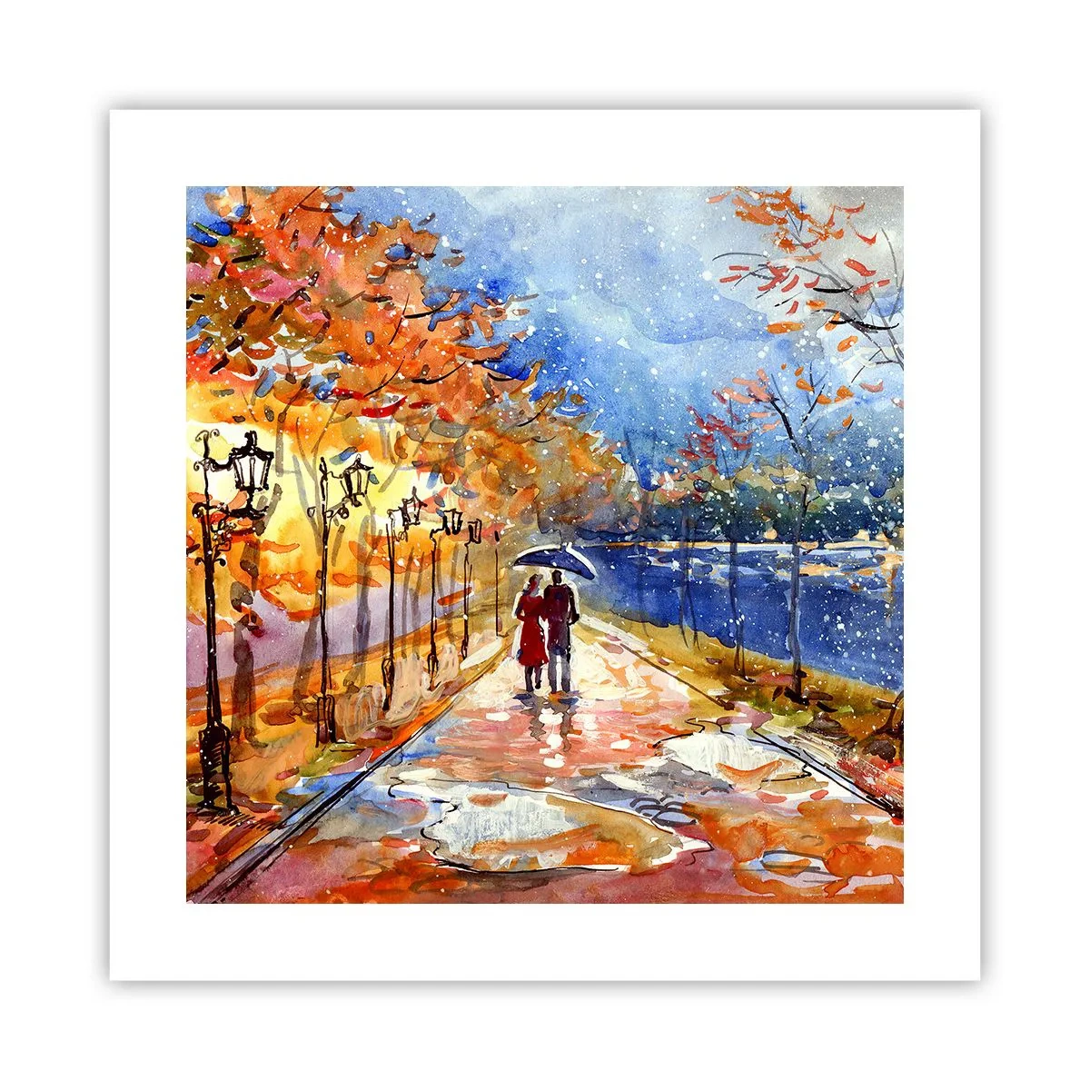 Pôster - Juntos até ao limite do tempo - 40x40 cm