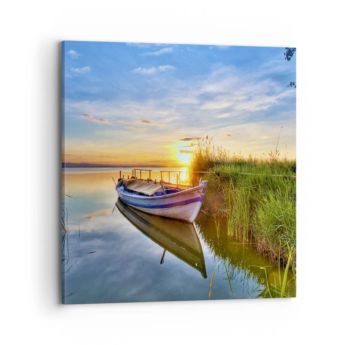 Quadro em tela - Enseada de sonhos realizados - 70x70 cm