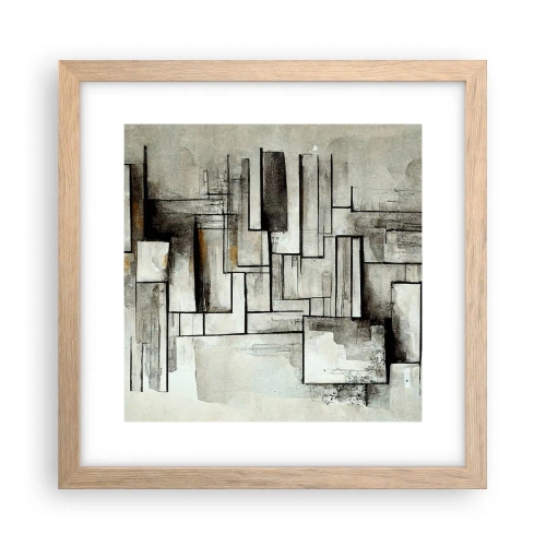 Pôster com moldura de carvalho claro - O poder da simplicidade - 30x30 cm