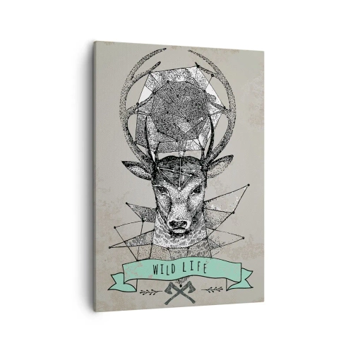 Quadro em tela - A Visão de Santo Hubertus - 50x70 cm