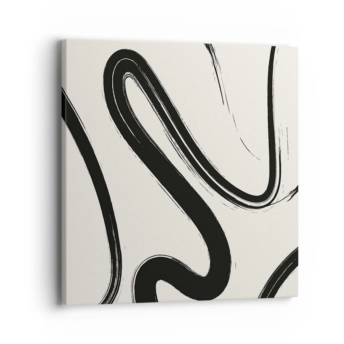 Quadro em tela - Capricho preto e branco - 40x40 cm