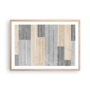 Pôster com moldura de carvalho claro - Composição: mantenha vertical - 70x50 cm