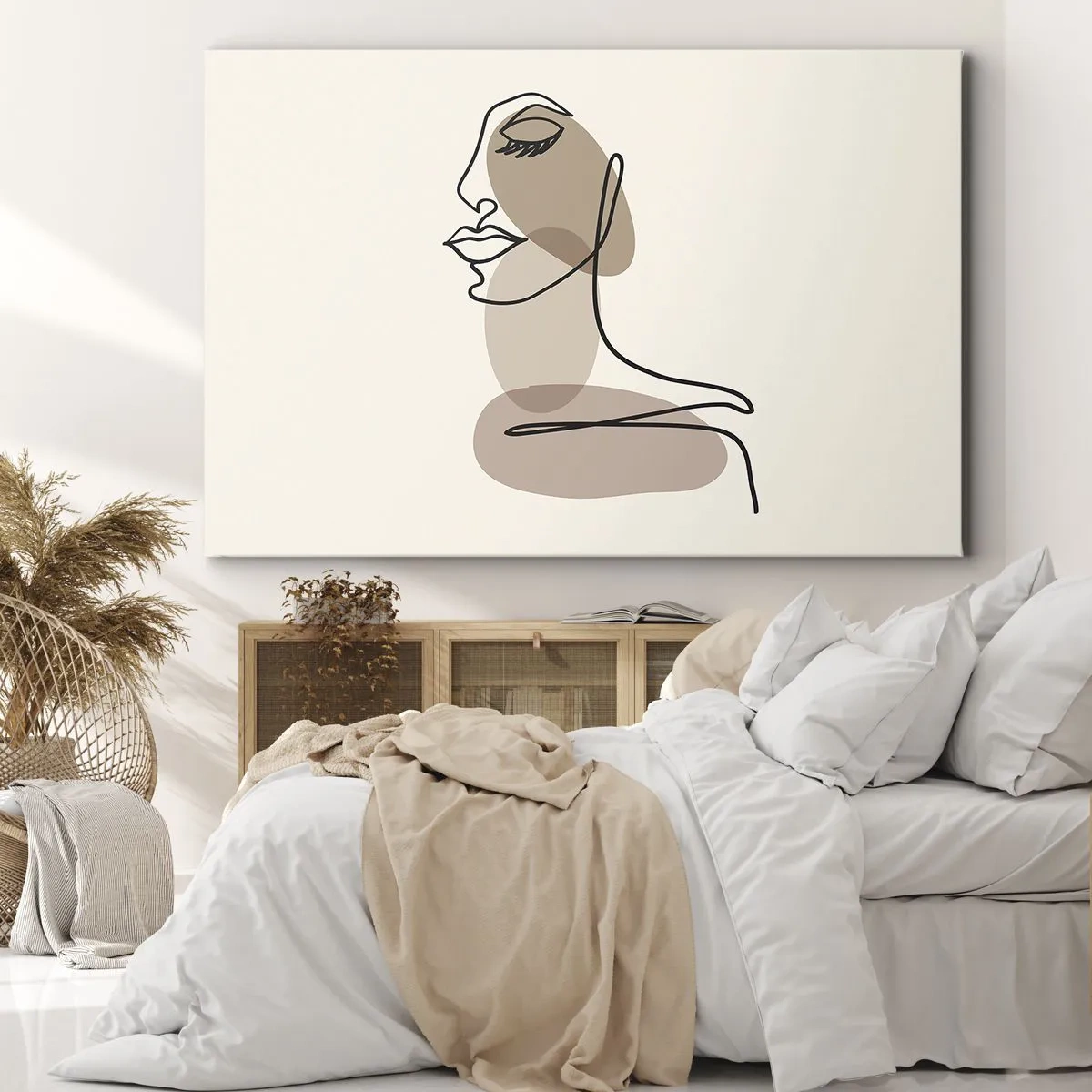 Quadro em tela - Ouvindo-se a si própria - 100x70 cm