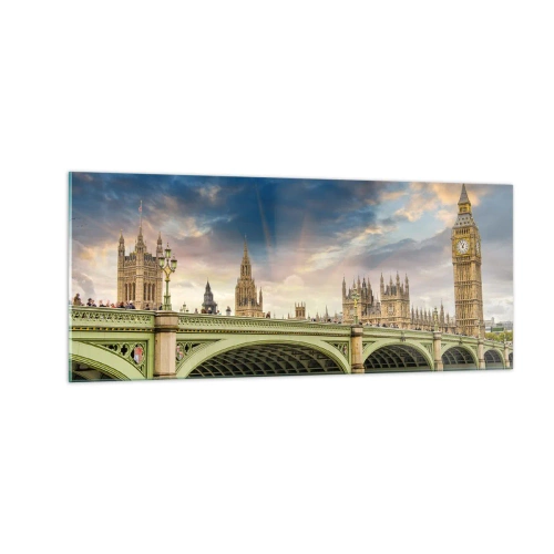 Quadro em vidro - O tempo parou no Império - 100x40 cm