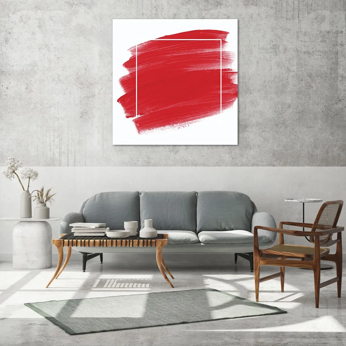 Quadro em vidro - Fora do quadro - 50x50 cm