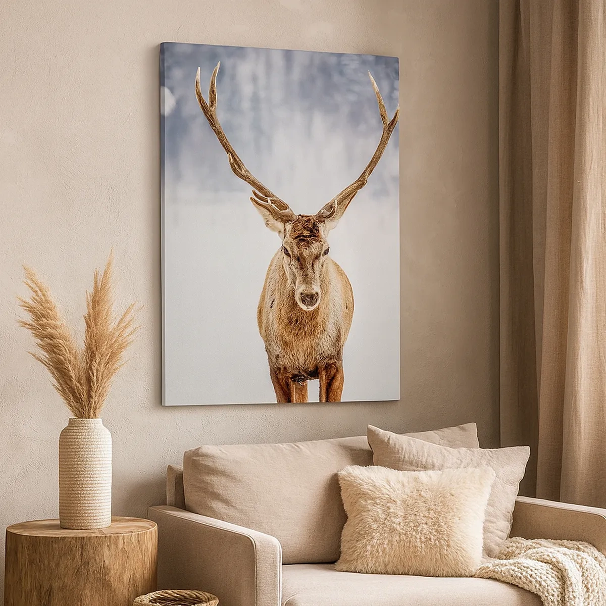 Quadro em tela - Direto da névoa de neve - 50x70 cm