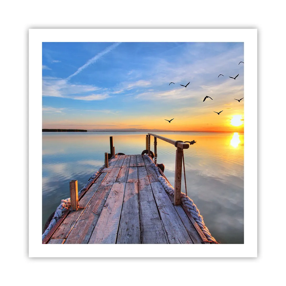 Pôster - Caminhando em direção ao sol - 60x60 cm