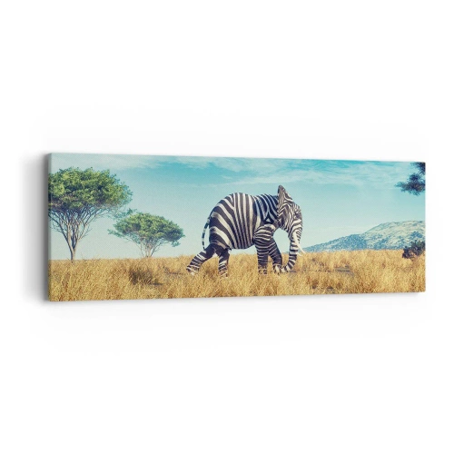 Quadro em tela - Cinza não está mais na moda - 90x30 cm