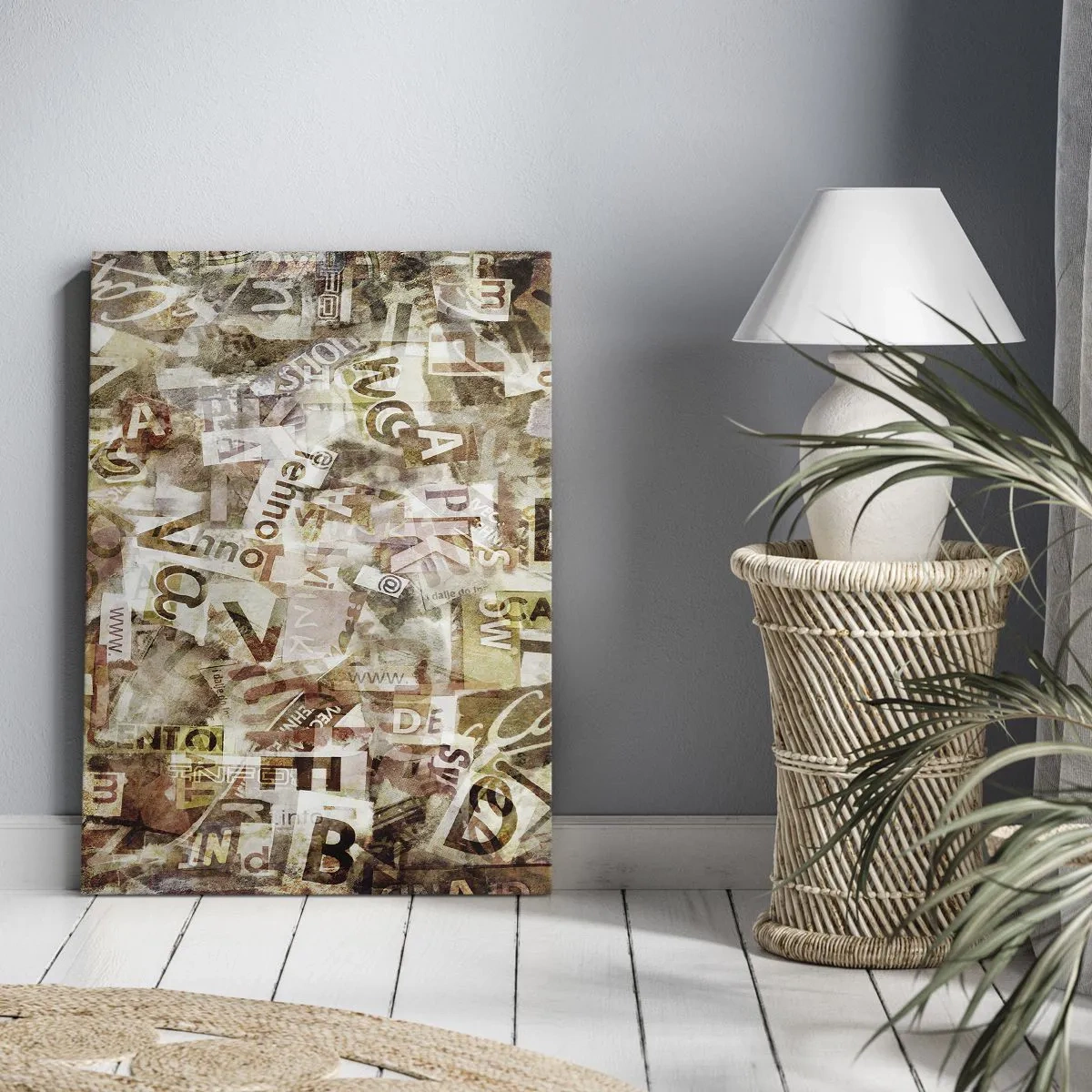 Quadro em tela - Unificando a conversa fiada - 80x120 cm