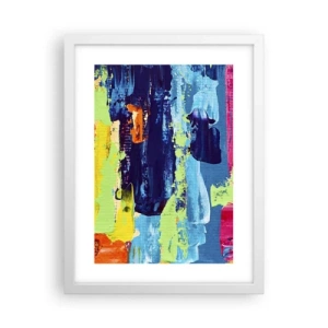 Pôster em moldura branca - A vida é bela! - 30x40 cm