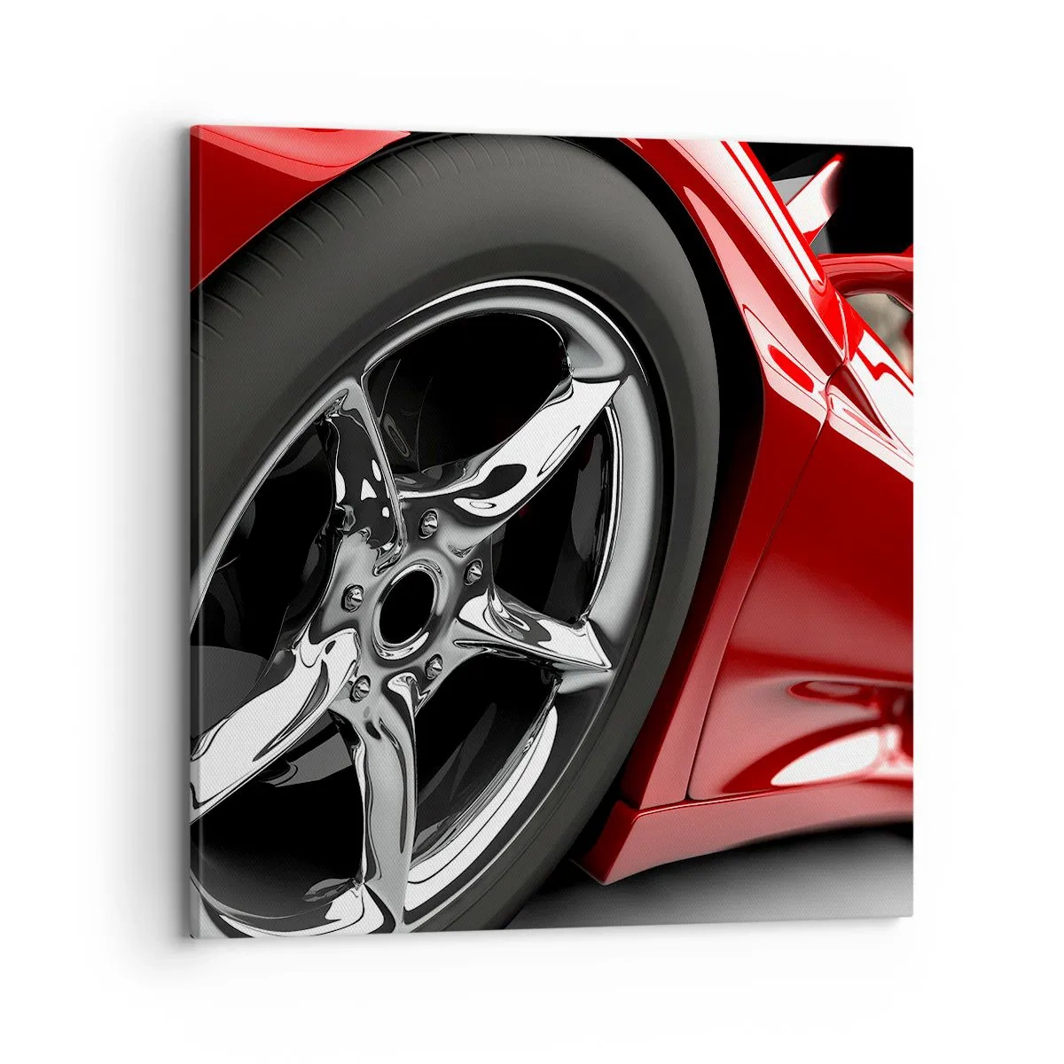 Quadro em tela - Projetado para a velocidade - 70x70 cm