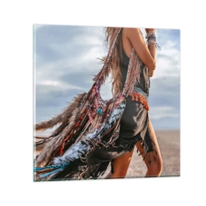 Quadro em vidro - Namorada do Xamã - 60x60 cm