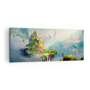 Quadro em tela - Meio do céu - as ilhas felizes - 100x40 cm